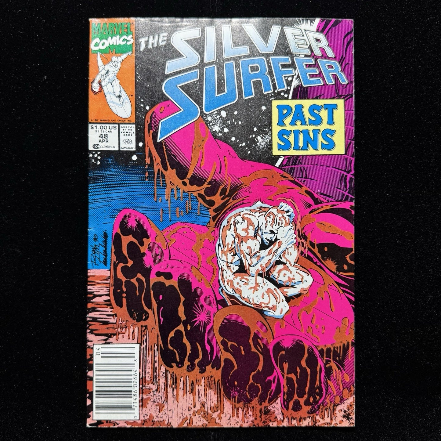 Silver Surfer 48 - Newsstand - Copper Age Marvel Comics 1991