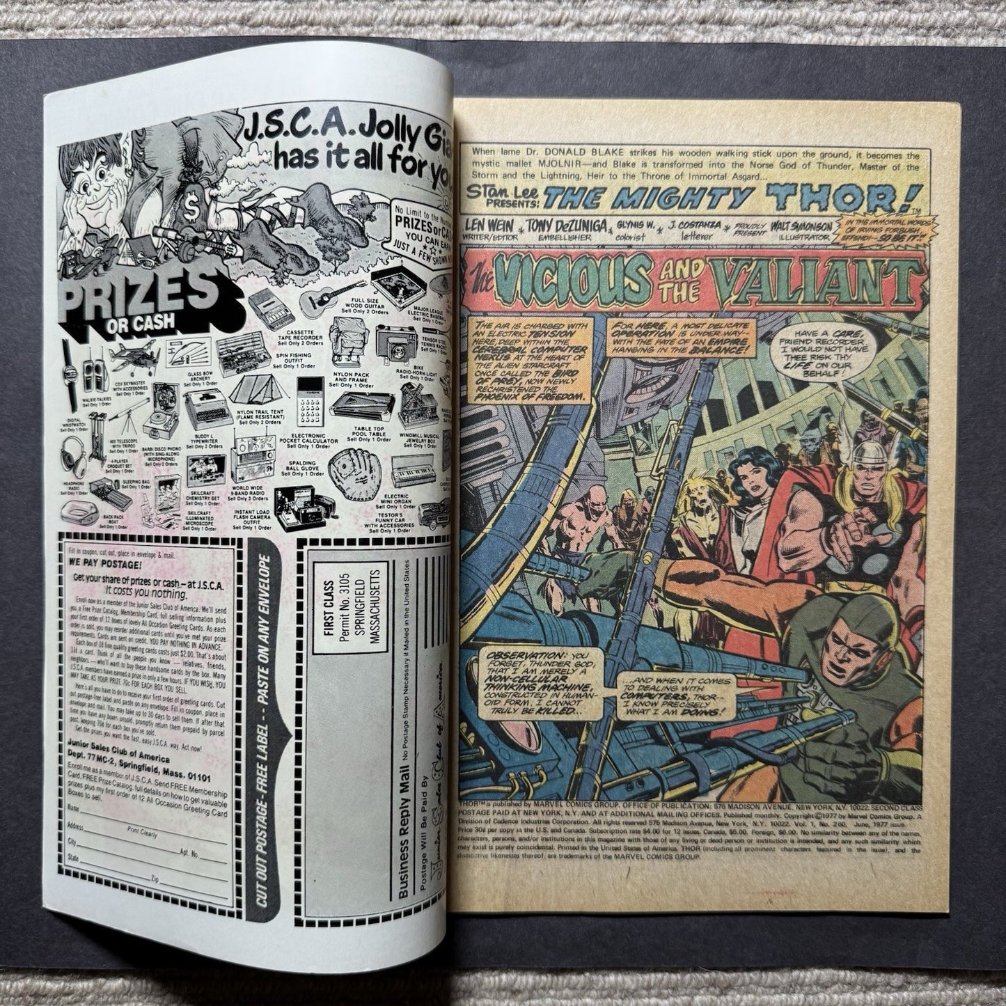 Thor 260 - Bronze Age Marvel Comics 1977