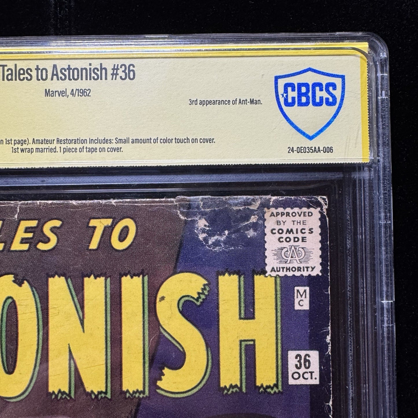 Tales To Astonish 36 - Signed By Stan Lee - CBCS Graded 2.5 - Silver Age 1962