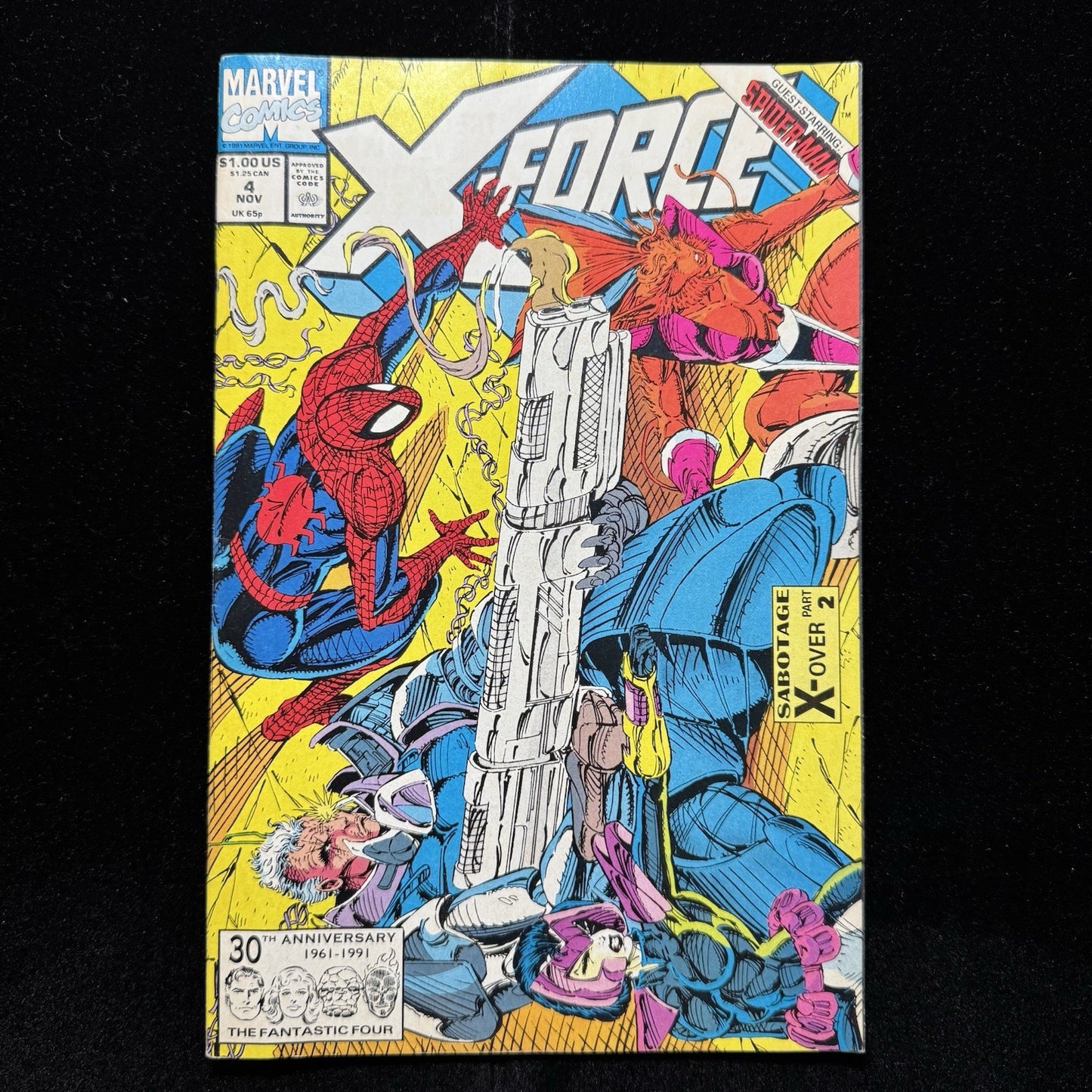 X-Force 4 - 3rd Appearance Of Deadpool - Copper Age Marvel Comics 1991