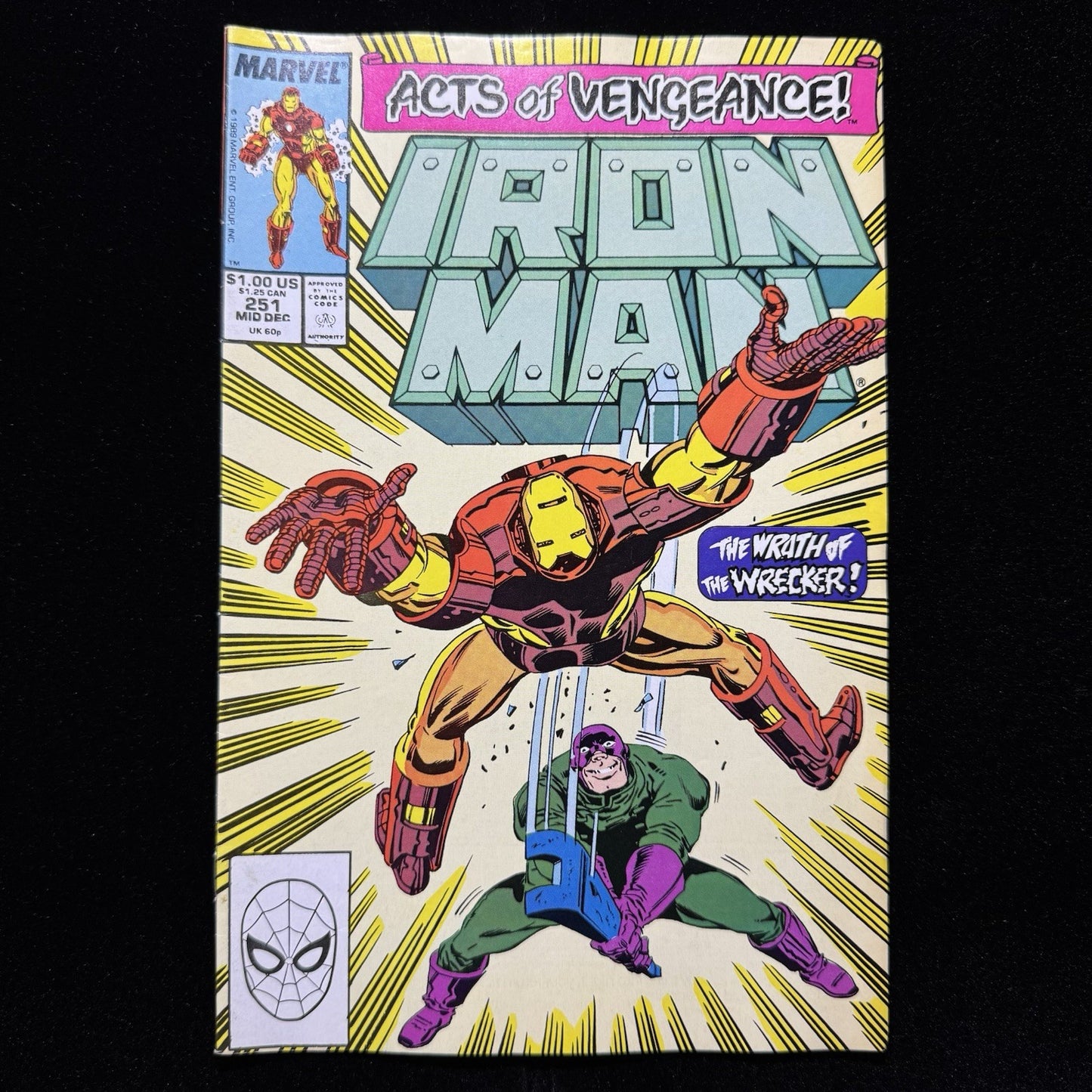 Iron Man 251 - Copper Age Marvel Comics 1989