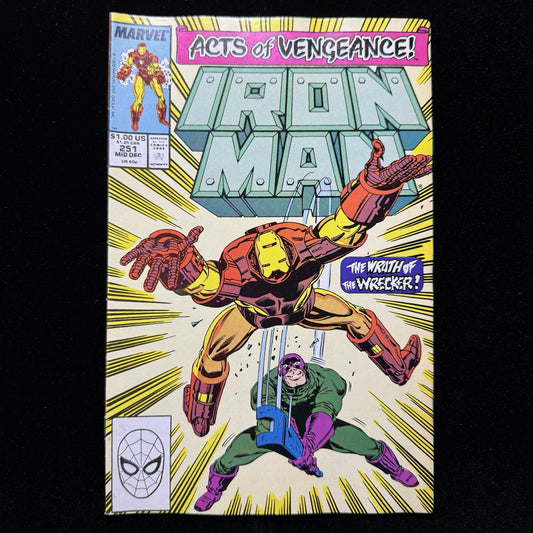 Iron Man 251 - Copper Age Marvel Comics 1989