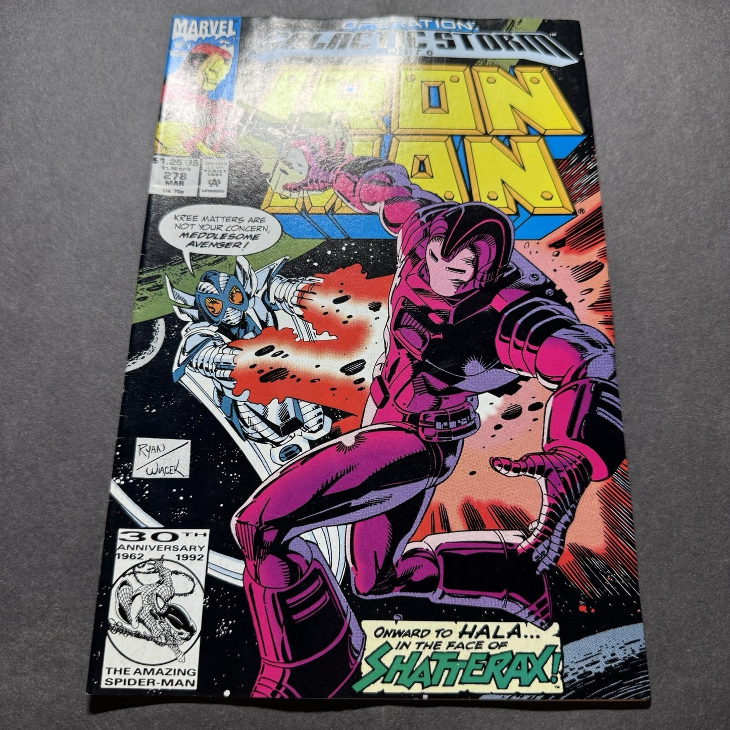 Iron Man 278 - 1st App Of Shatterax - Debut Of Iron Mans Space Armor - 1992