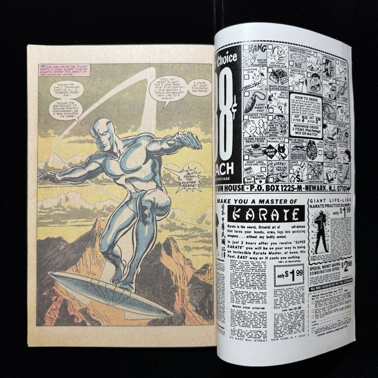 Silver Surfer 1 - Origin Of Silver Surfer - Bronze Age Marvel Comics 1982