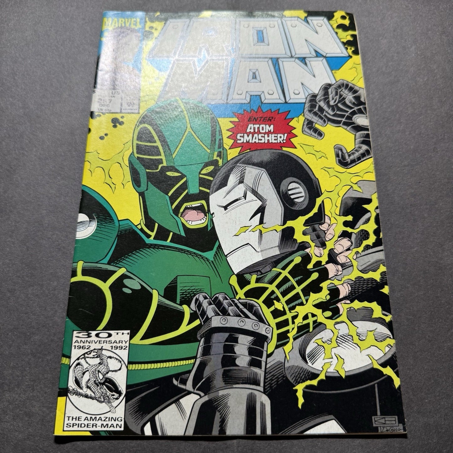 Iron Man 187 - 1st Appearance Of Atom Smasher - Modern Age Marvel Comics 1992