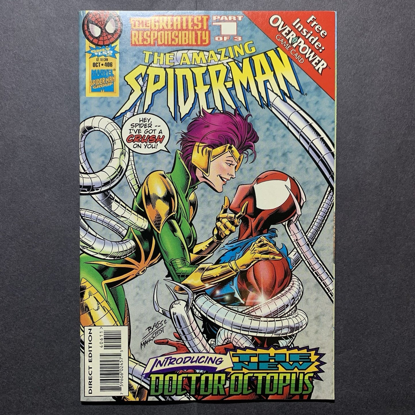 Amazing Spider-Man 406 + Trading Cards/ Modern Age Marvel Comics 1995