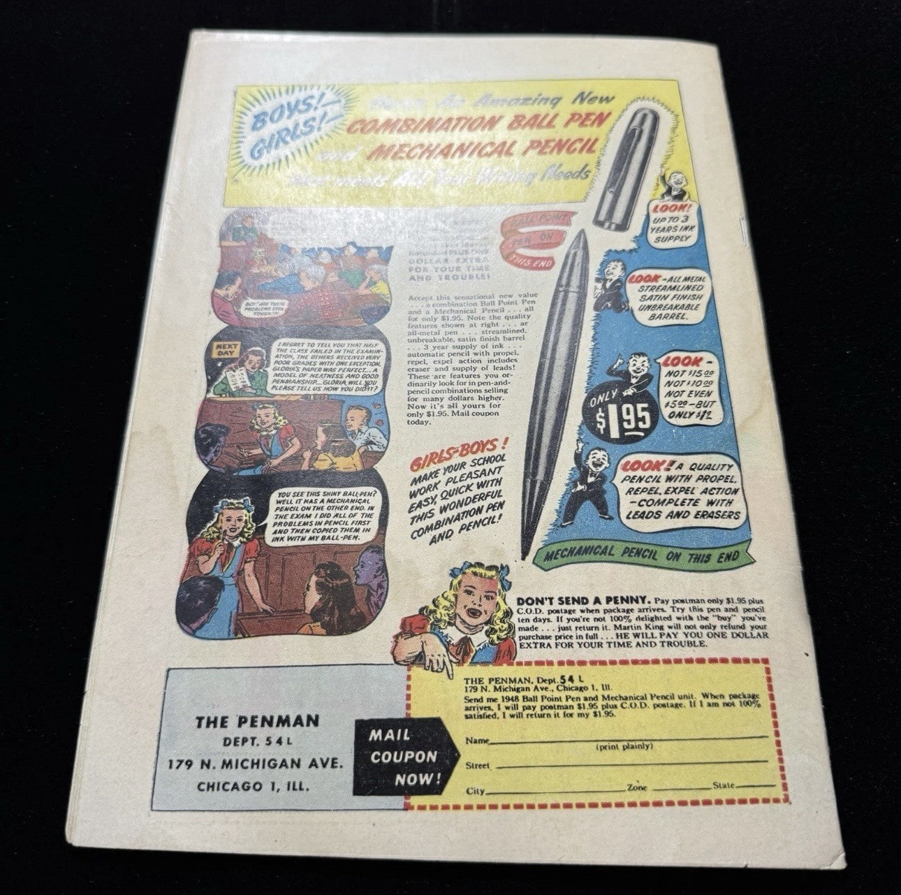 Lawbreakers Always Lose 5 - White Pages - Scarce Golden Age Marvel Comics 1948