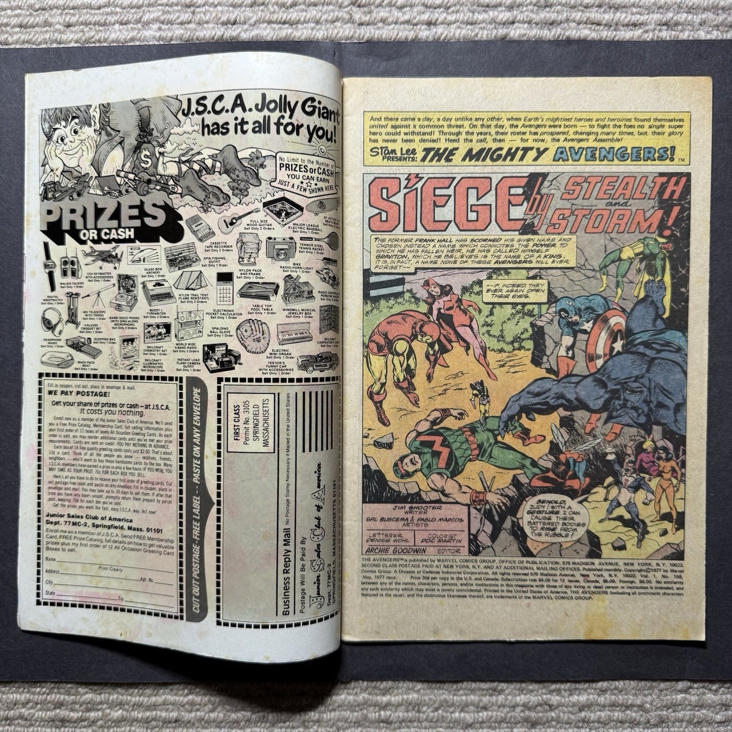 Avengers 159/ Bronze Age Marvel Comics 1977