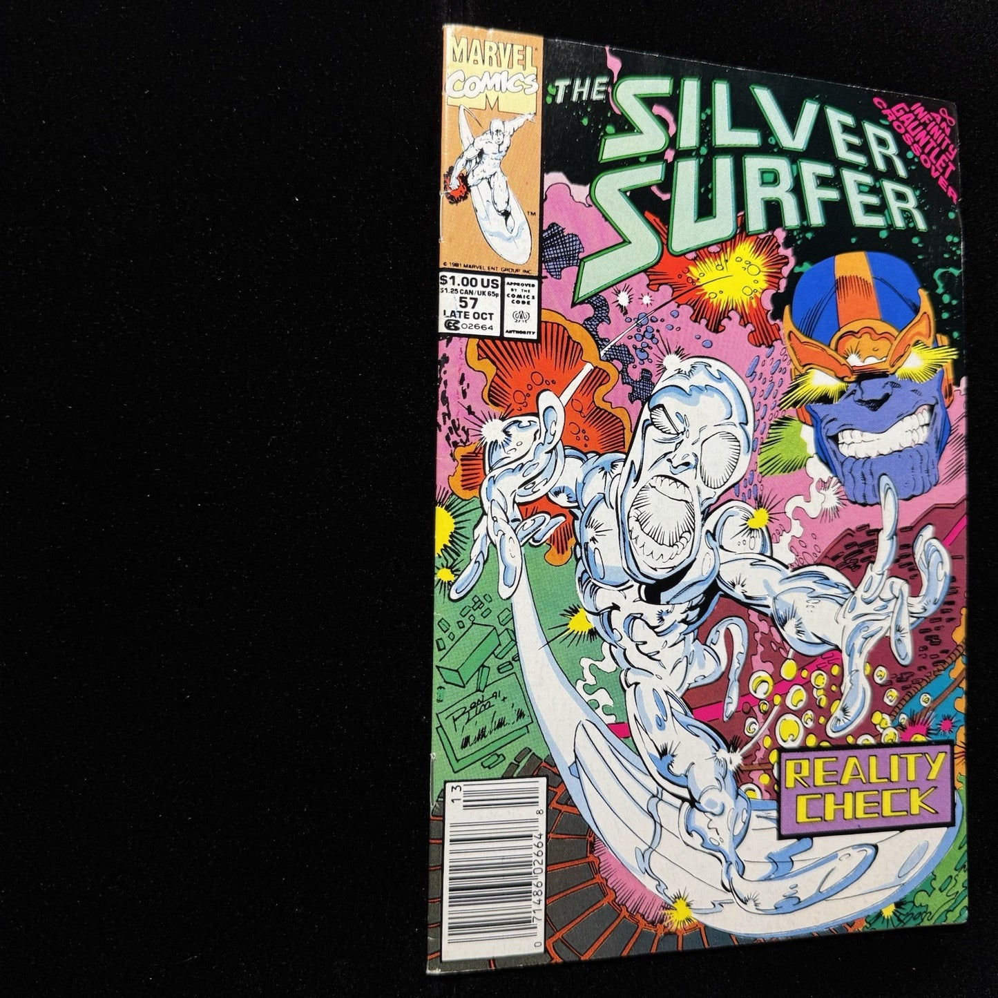 Silver Surfer 57 - Newsstand - Copper Age Marvel Comics 1991
