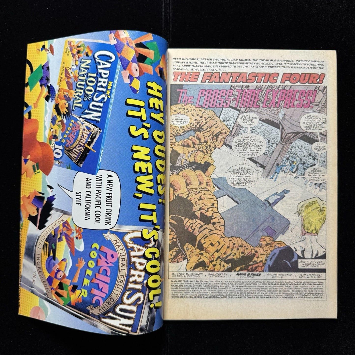 Fantastic Four 354 - 1st Appearance Of Casey - Copper Age Marvel Comics 1991