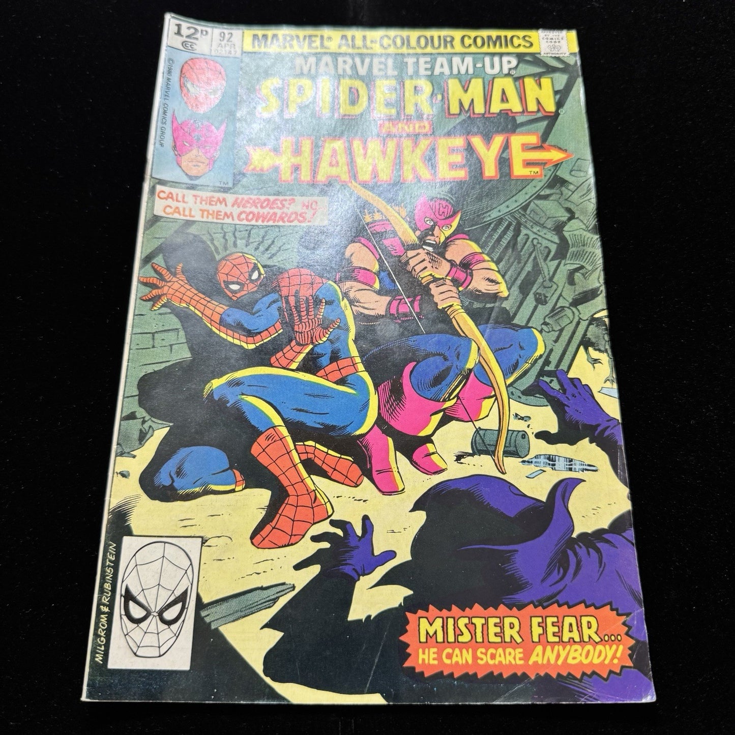 Marvel Team Up 92 - 1st Appearance Of Mr Fear - Bronze Age Marvel Comics 1980