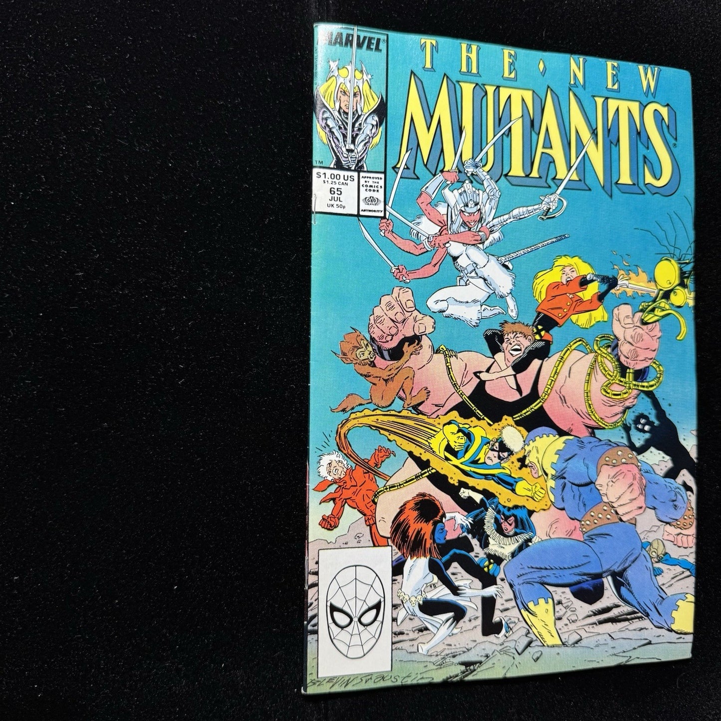 New Mutants 65 - Debut Of Magik Suit Of Armor - Copper Age Marvel Comics 1988