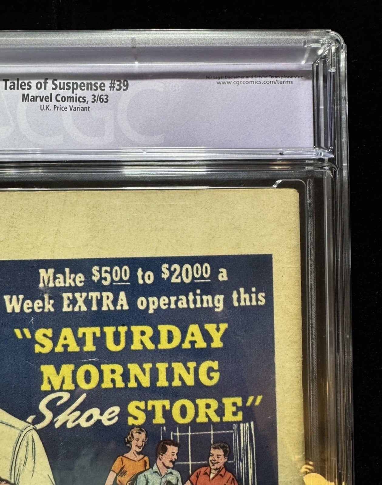 Tales Of Suspense 39/ CGC 5.0 Restored (purple Label)/ Marvel Comics 1963