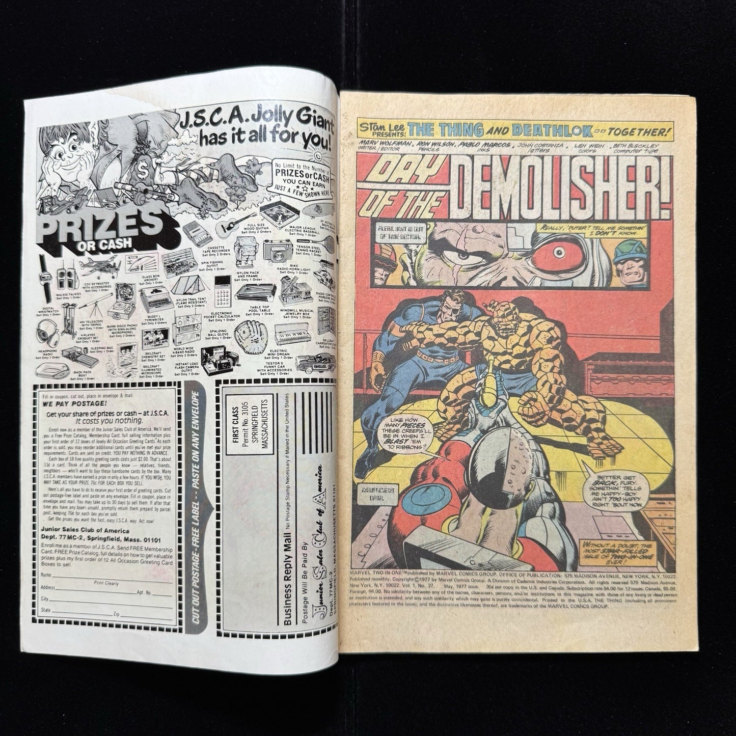 Marvel Two In One 27 - Bronze Age Marvel Comics 1977