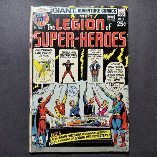 Adventure Comics 403 - Debut Of New Costumes - Bronze Age Dc Comics 1971