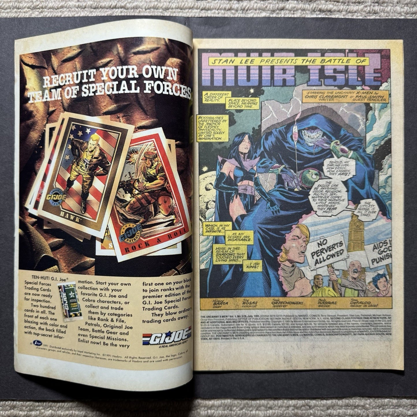 Uncanny X-Men 278/ Copper Age Marvel Comics 1991