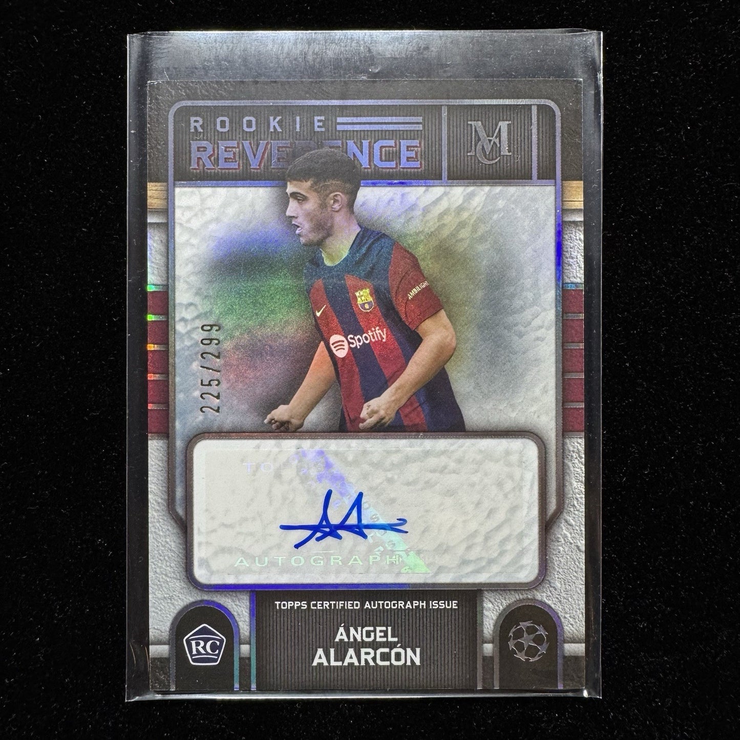 Ángel Alarcón Rookie Auto & Numbered RC Lot Barcelona Topps Museum Merlin