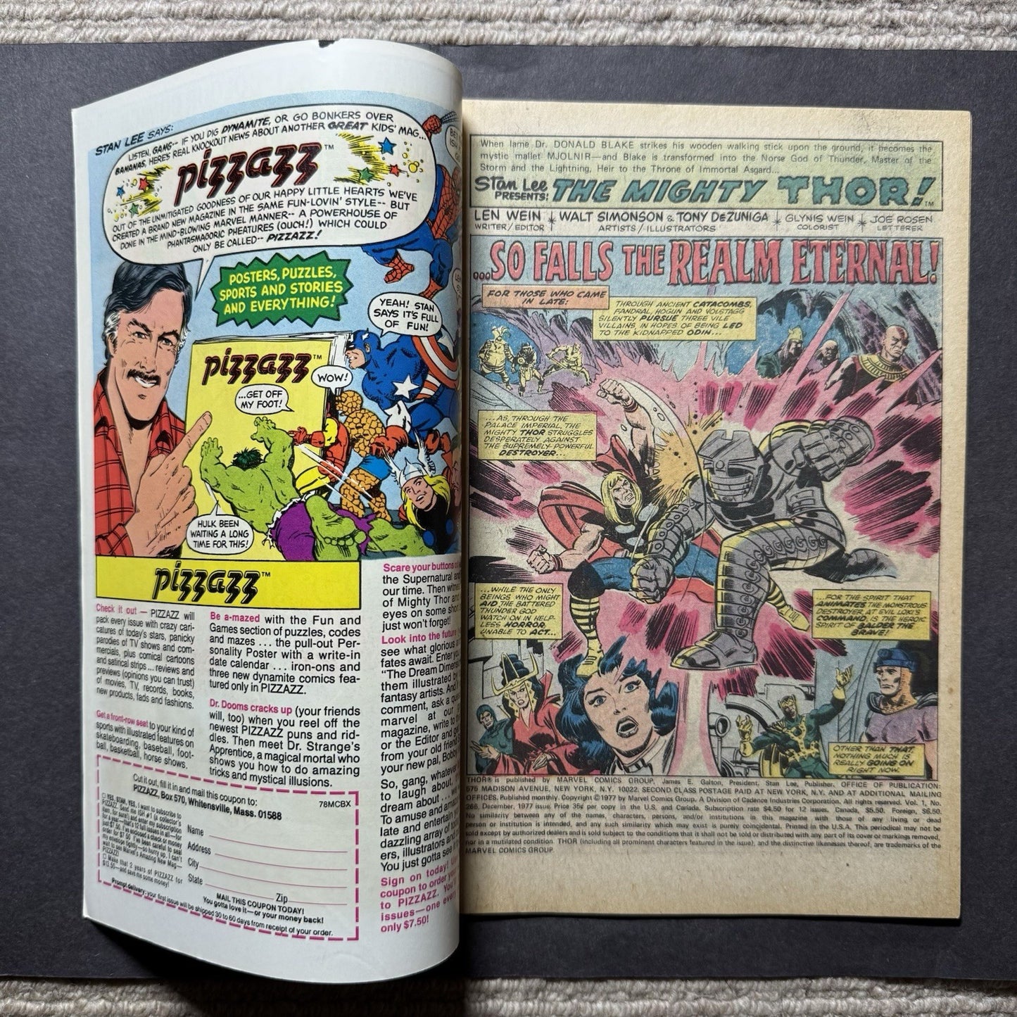 Thor 266 - Bronze Age Marvel Comics 1977