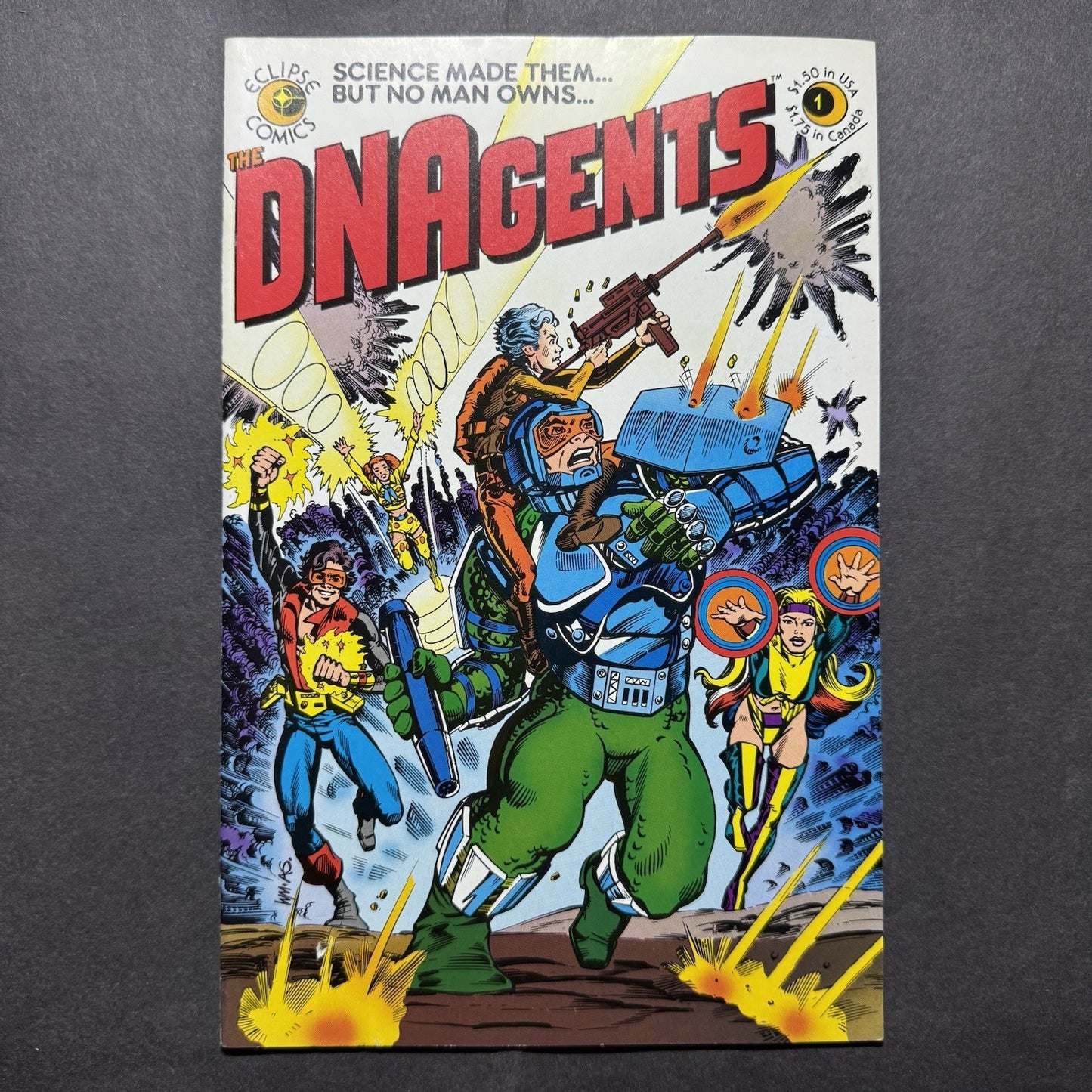 DNAgents 1 - 1st Appearance Of DNAgents - Bronze Age Eclipse Comics 1983
