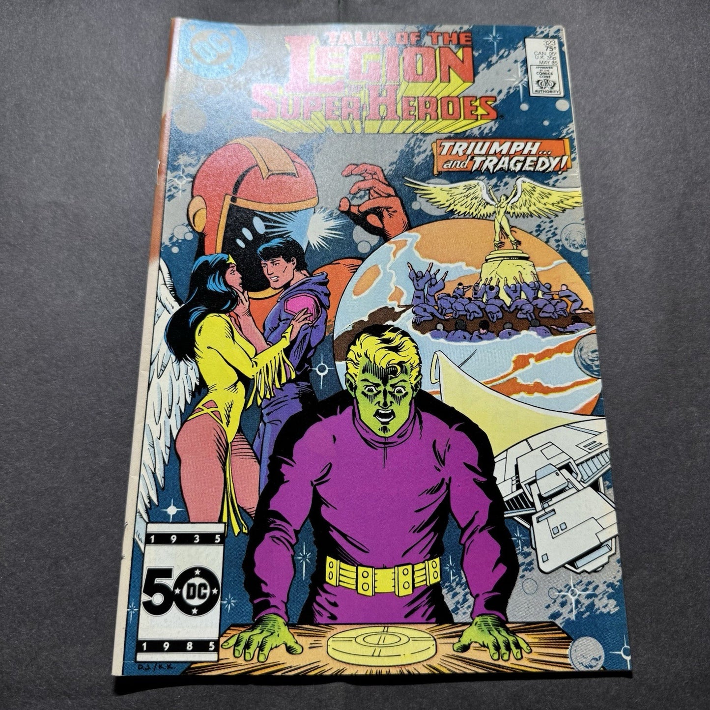 Legion Of Super-Heroes 323 - Copper Age Dc Comics 1985