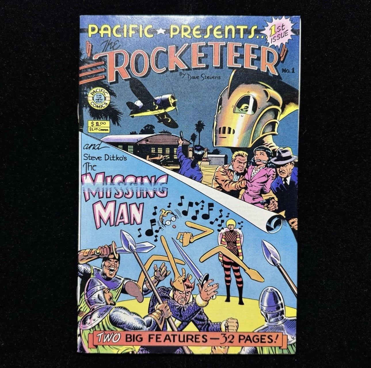 Pacific Presents 1 - First Headlining Rocketeer - Bronze Age Pacific Comics 1982