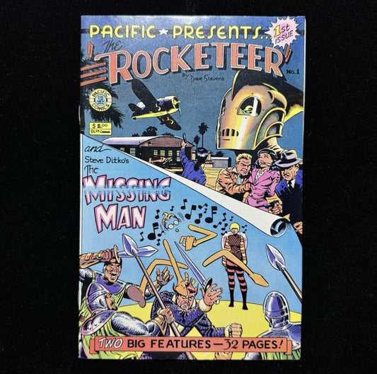 Pacific Presents 1 - First Headlining Rocketeer - Bronze Age Pacific Comics 1982