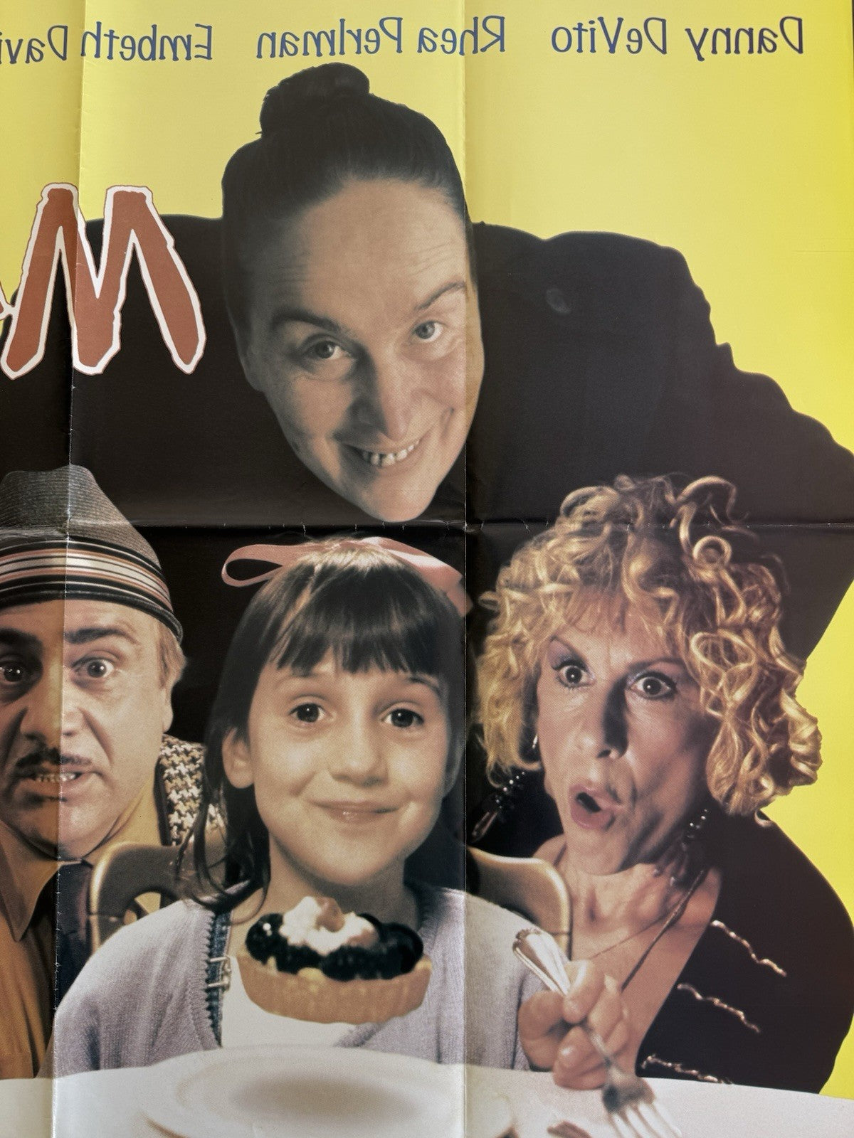 Matilda 1996 - Original UK Quad Poster - Double Sided - Folded - Roald Dahl