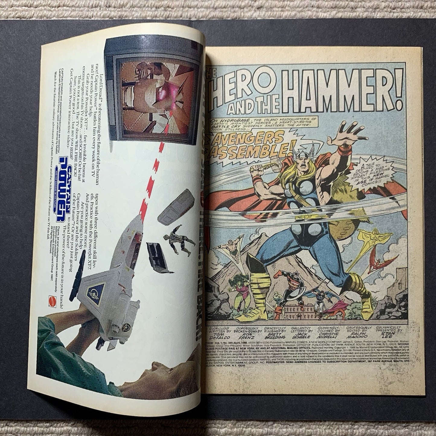 Thor 390/ Copper Age Marvel Comics 1988