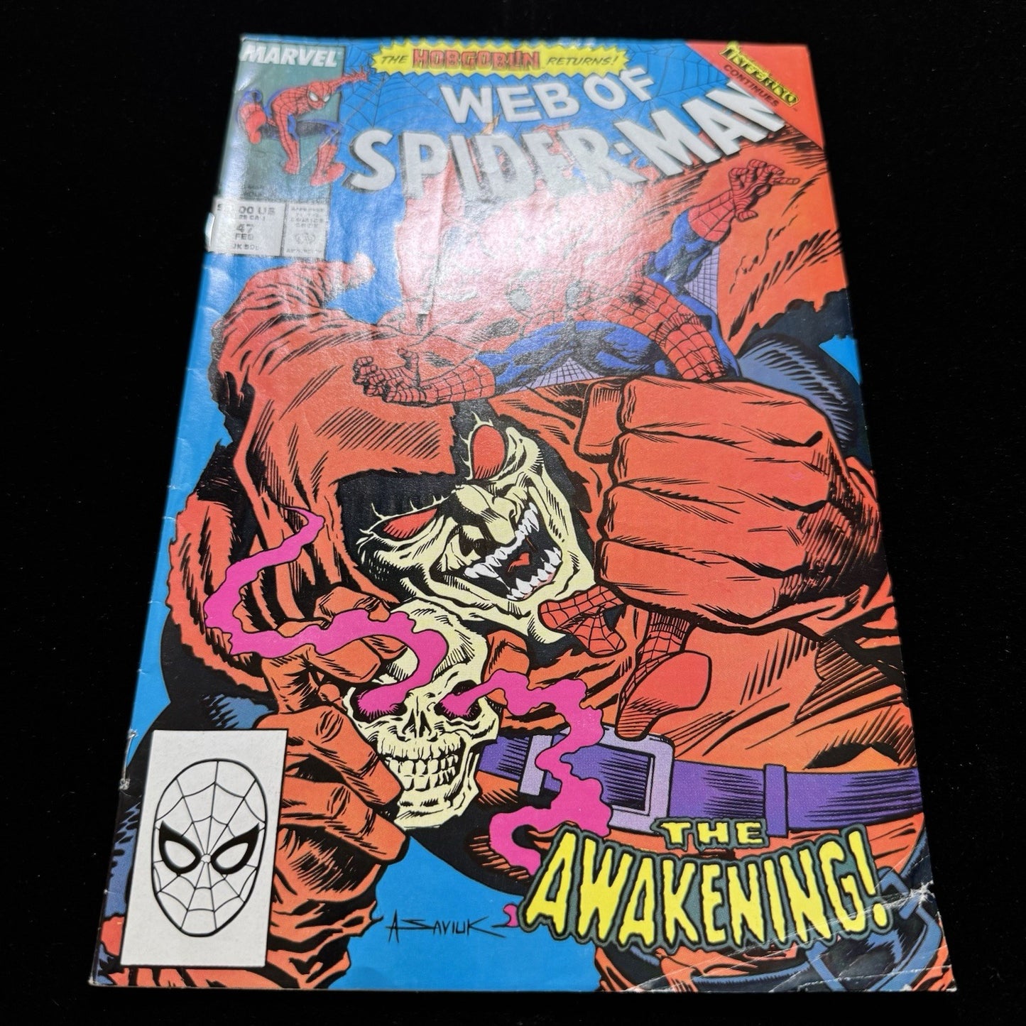 Web Of Spider-Man 47 - Copper Age Marvel Comics 1989
