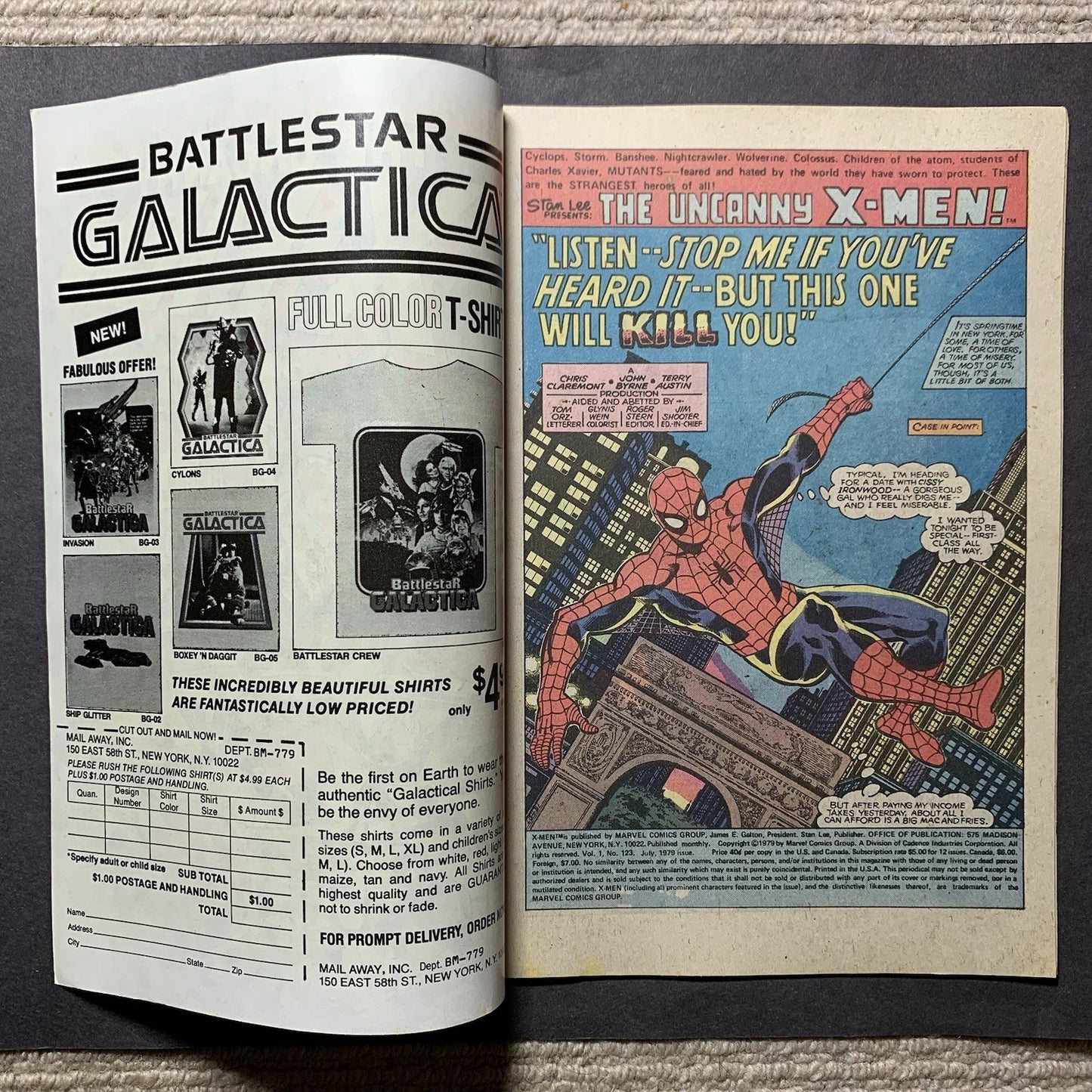 Uncanny x-men 123/ Bronze Age Marvel Comics 1979