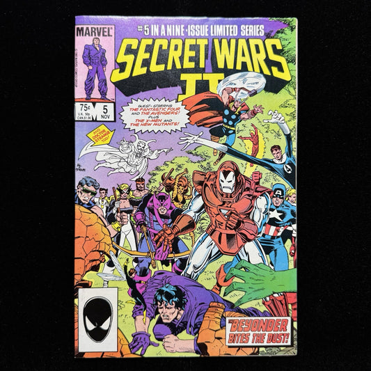 Secret Wars II 5 - 1st Appearance Of Boom Boom - Copper Age Marvel Comics 1985