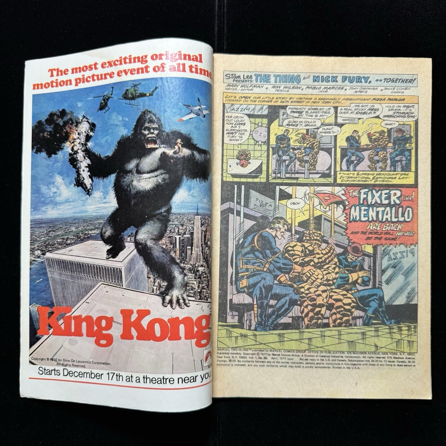 Marvel Two In One 26 - Bronze Age Marvel Comics 1977
