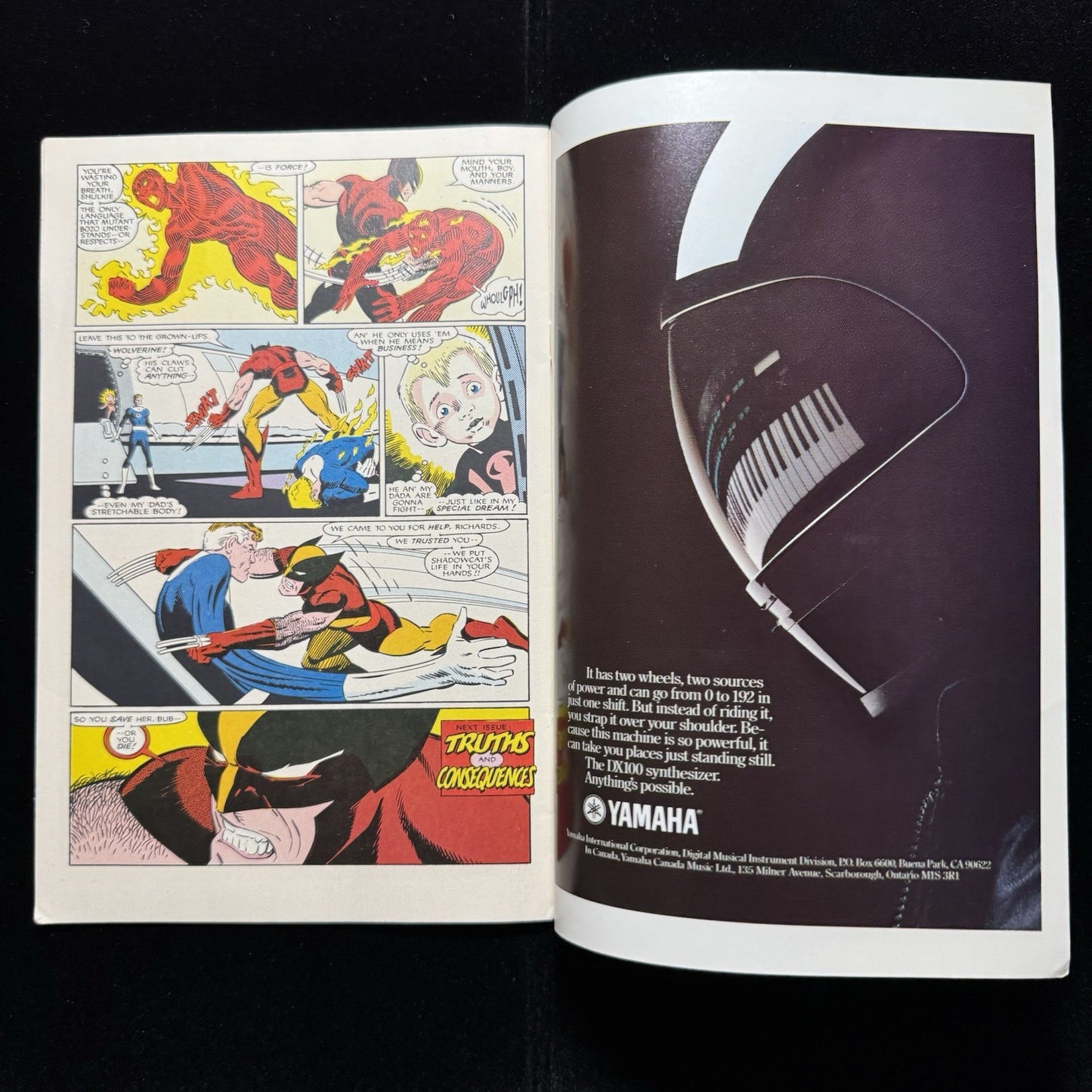 Fantastic Four Versus The X-Men 1 - Copper Age Marvel Comics 1987