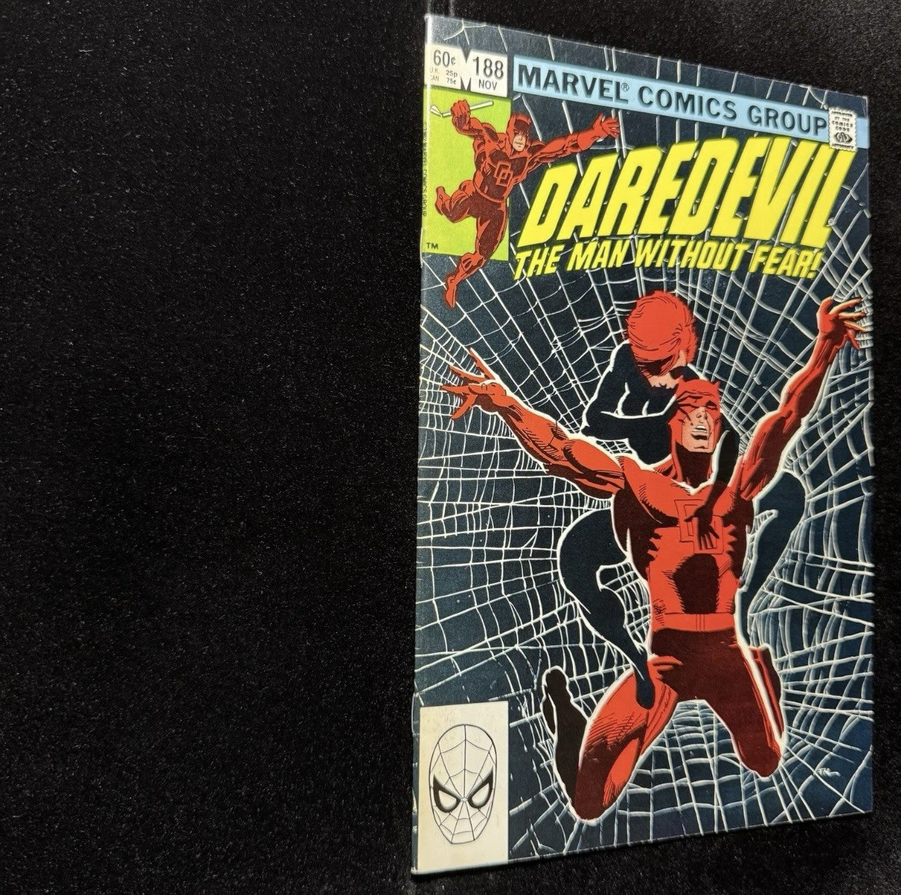 Daredevil 188 - Iconic Cover Art By Frank Miller - Bronze Age Marvel comics 1982
