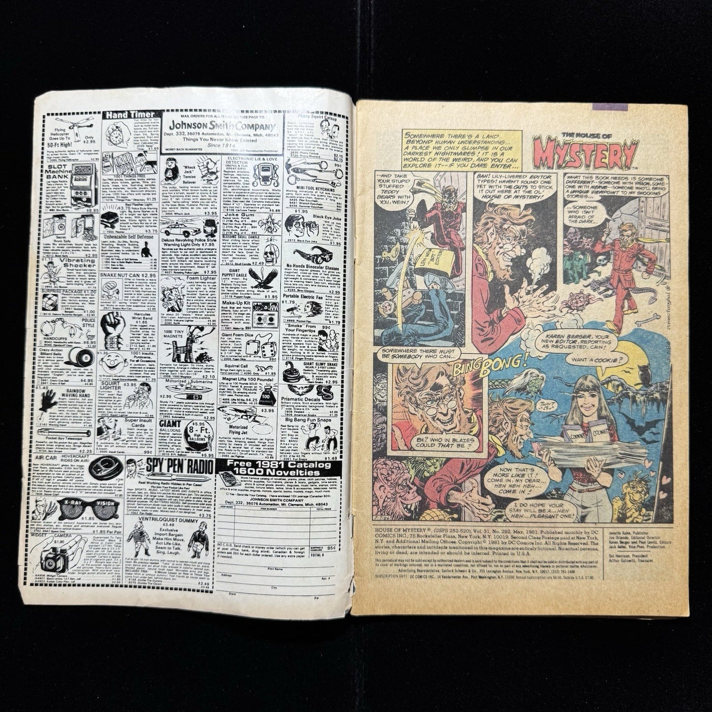 House Of Mystery 292 - First Interior Art By Marc Silvestri - Bronze Age Dc 1981