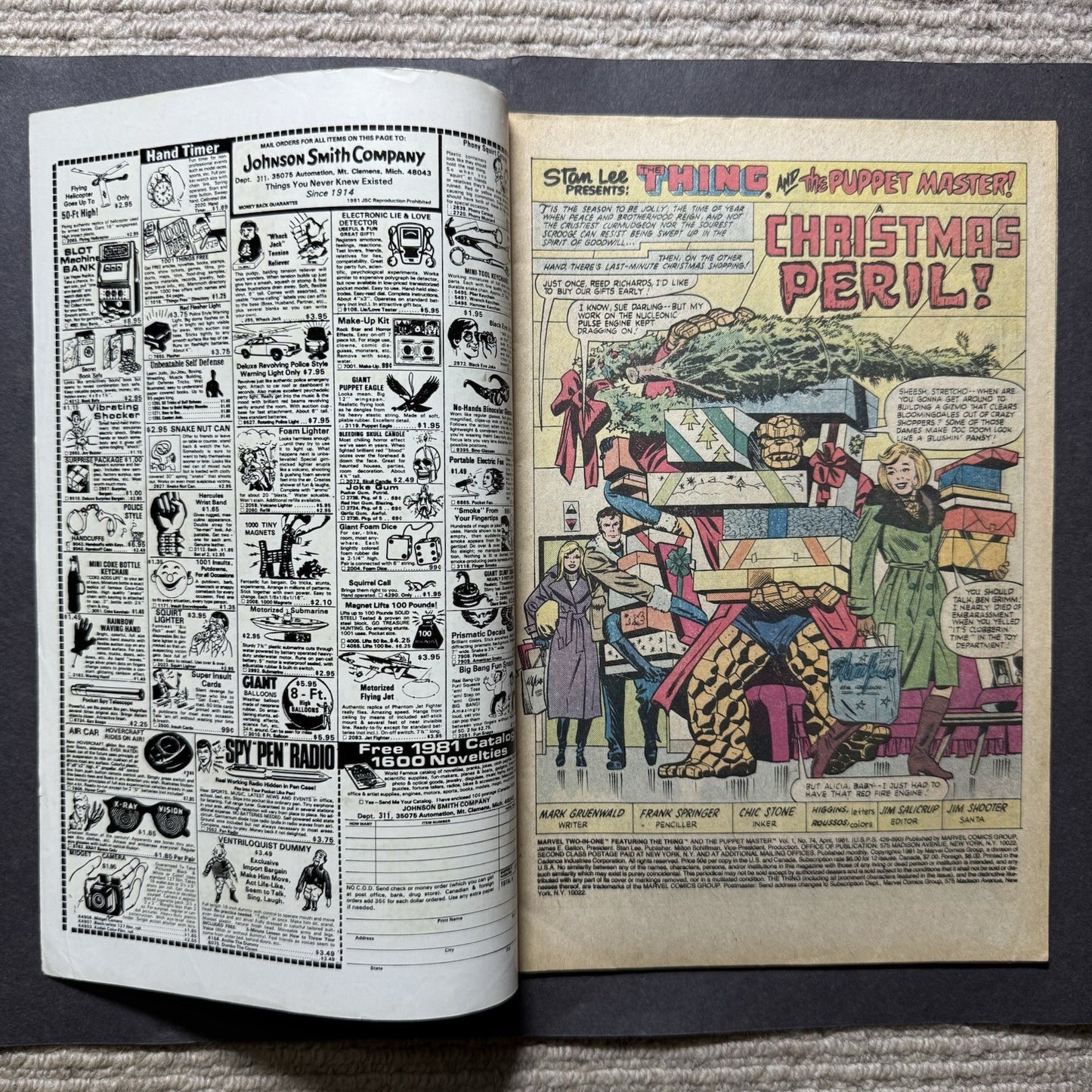 Marvel Two In One 74 - Bronze Age Marvel Comics 1981