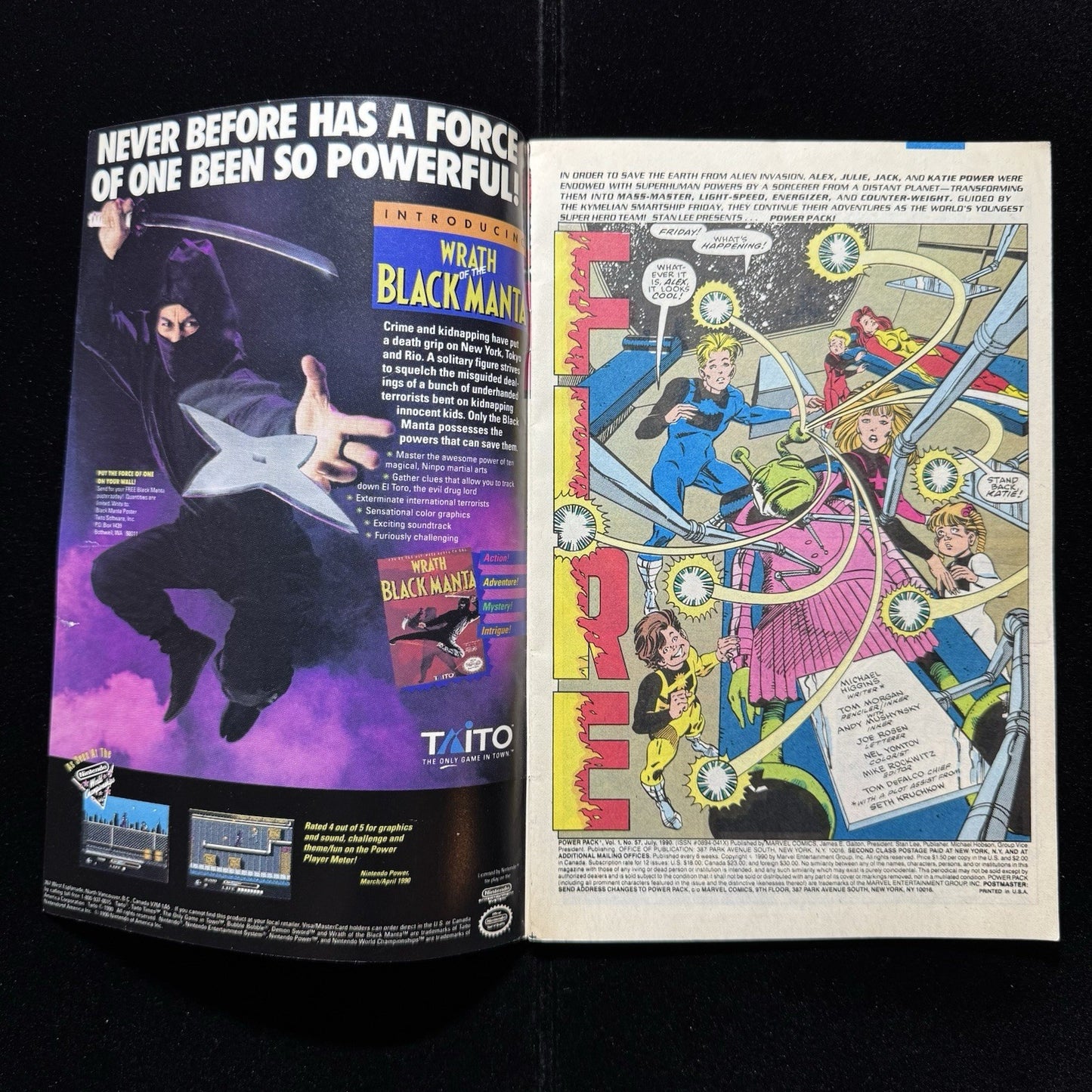Power Pack 57 - Copper Age Marvel Comics 1990