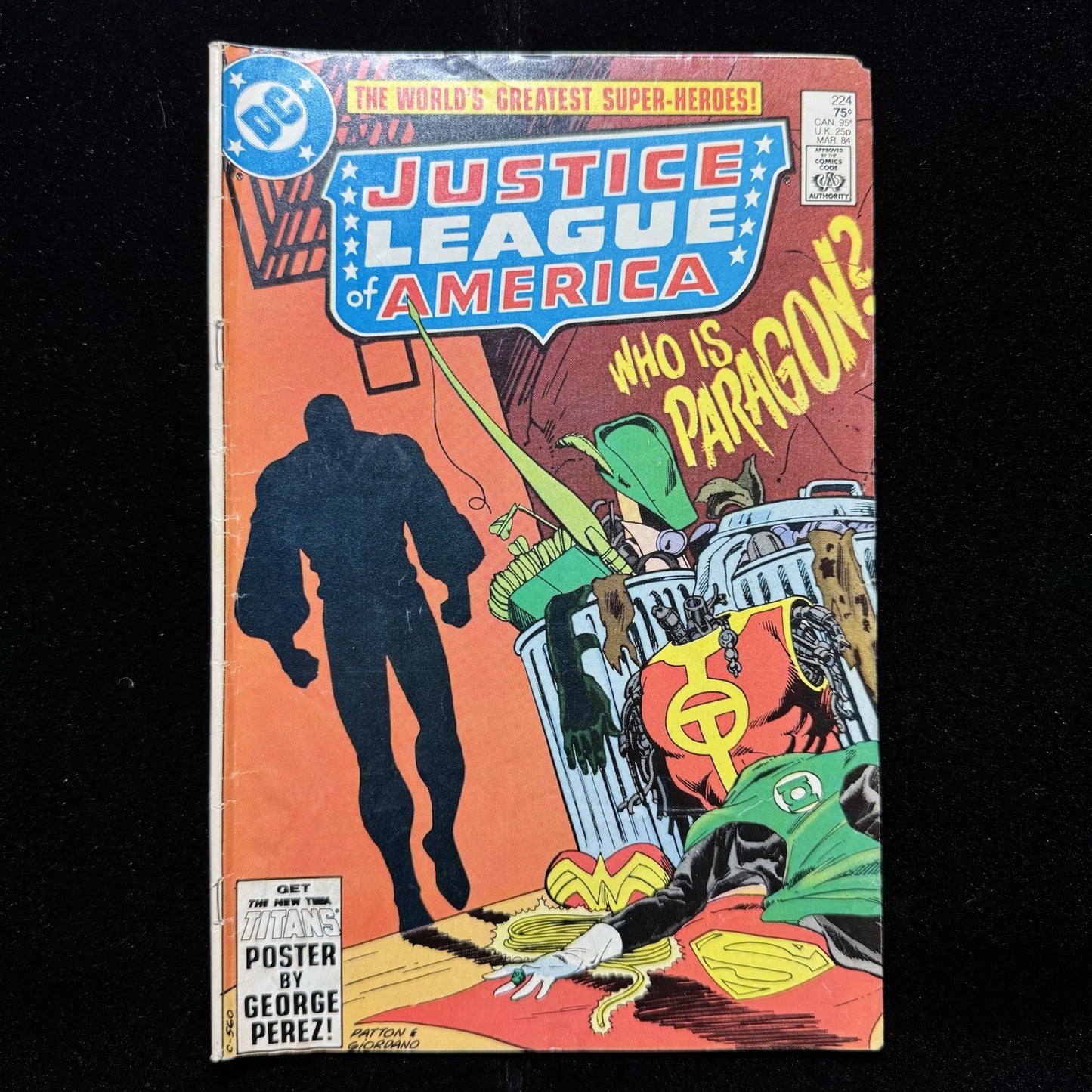 Justice League 224 - 1st Appearance Of Paragon - Copper Age Dc Comics 1984