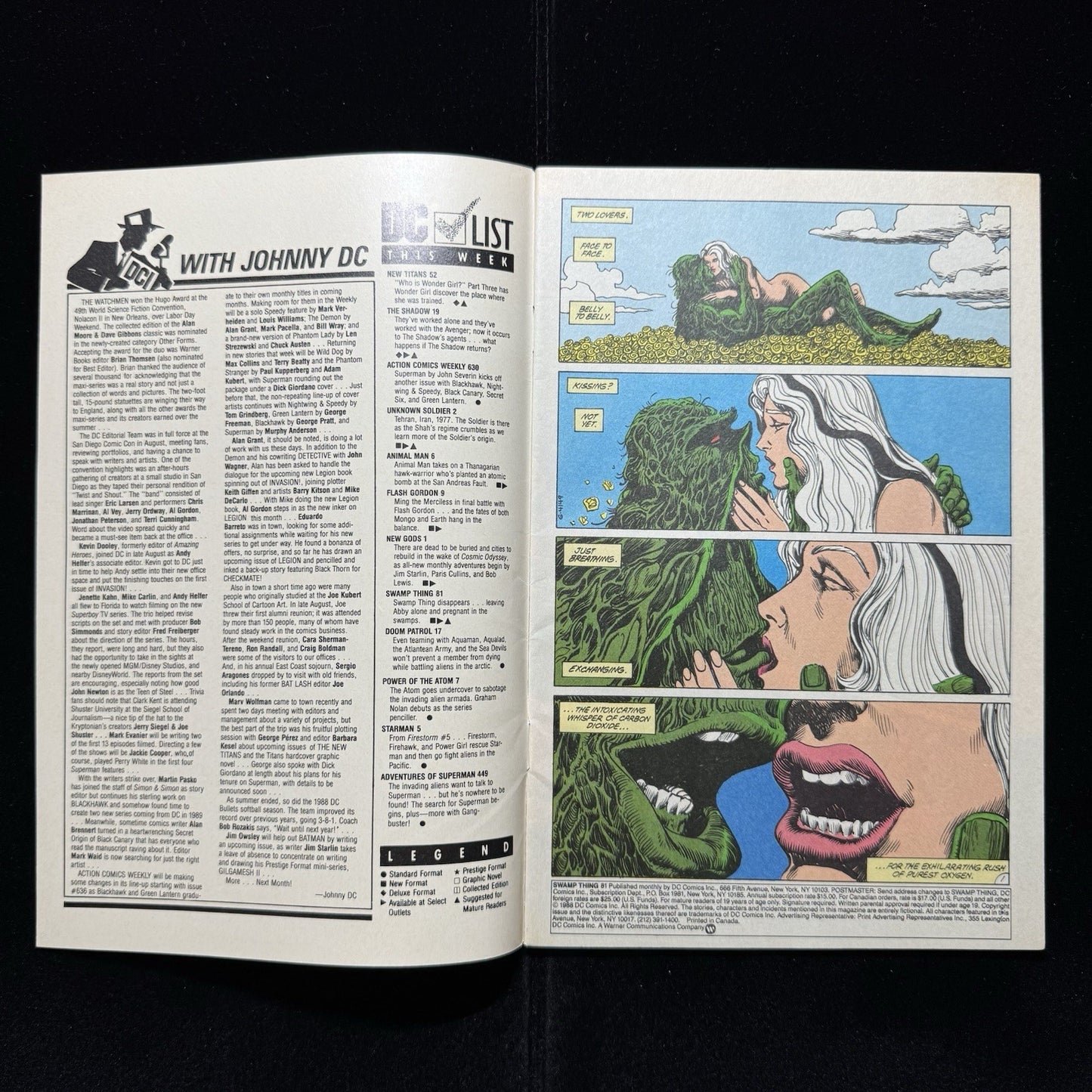 Saga Of The Swamp Thing 81 - Copper Age Dc Comics 1989