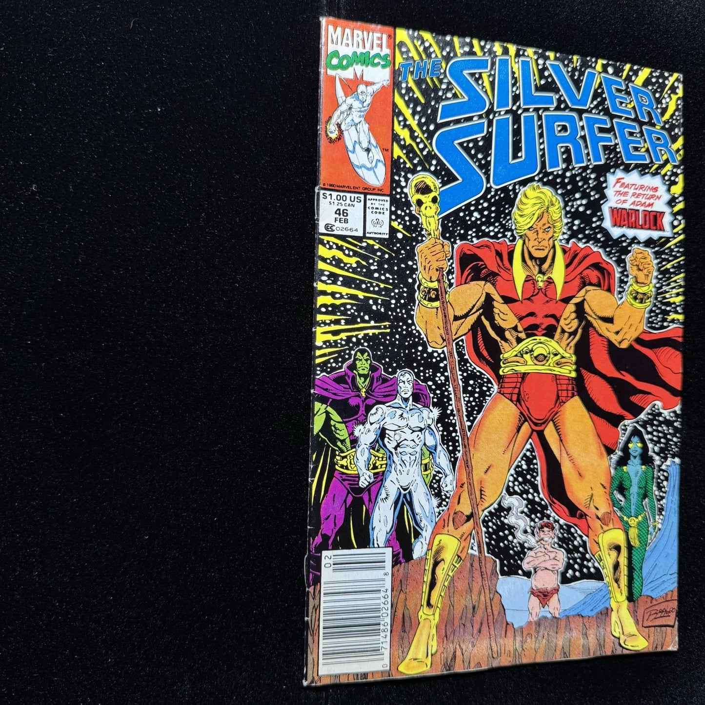 Silver Surfer 46 - Newsstand - Copper Age Marvel Comics 1991