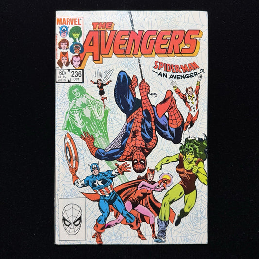 Avengers 236 - Spider-Man Is Denied Membership To Avengers - Bronze Age 1983