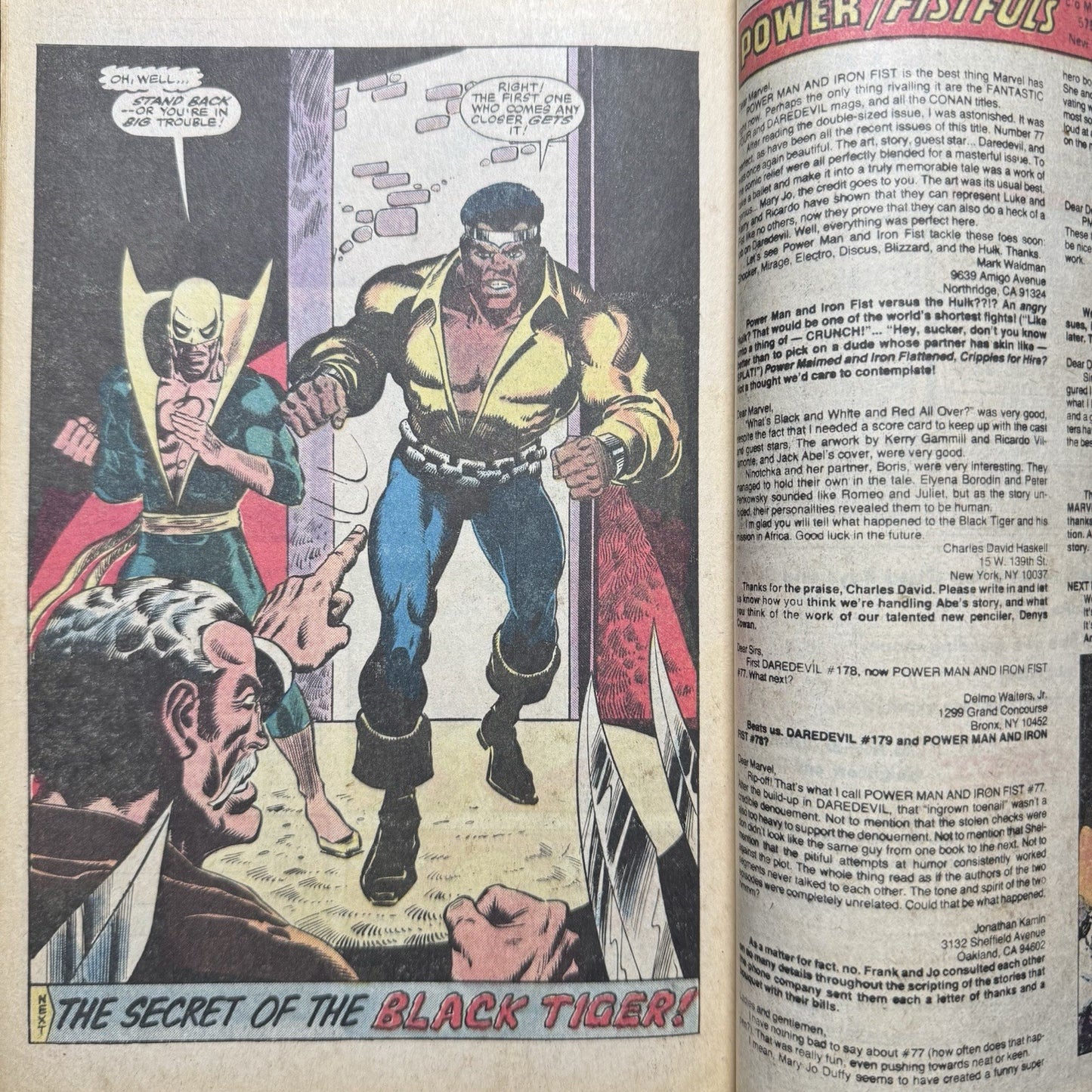 Power Man And Iron Fist 81 - Bronze Age Marvel Comics 1982