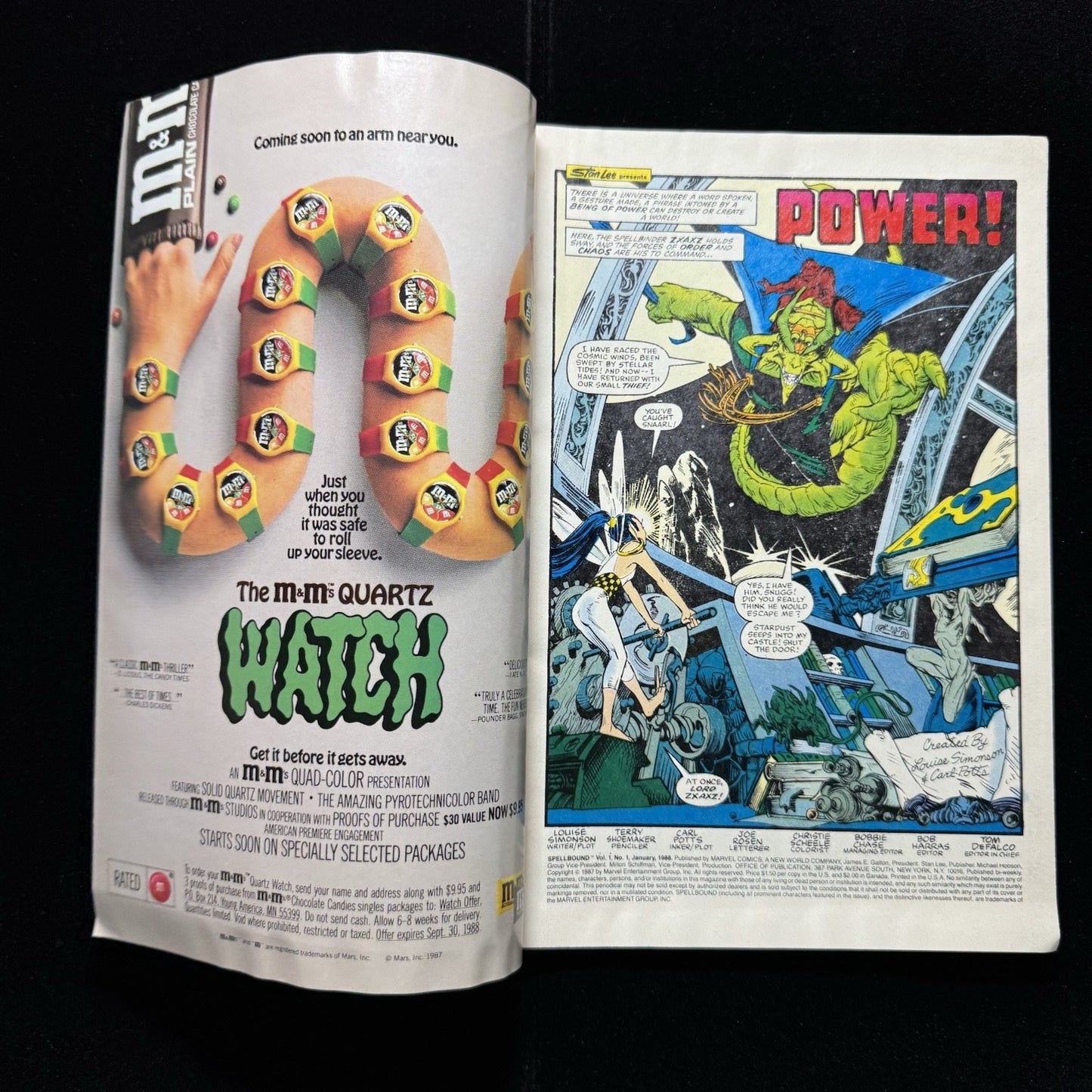 Spellbound 1 - Copper Age Marvel Comics 1988