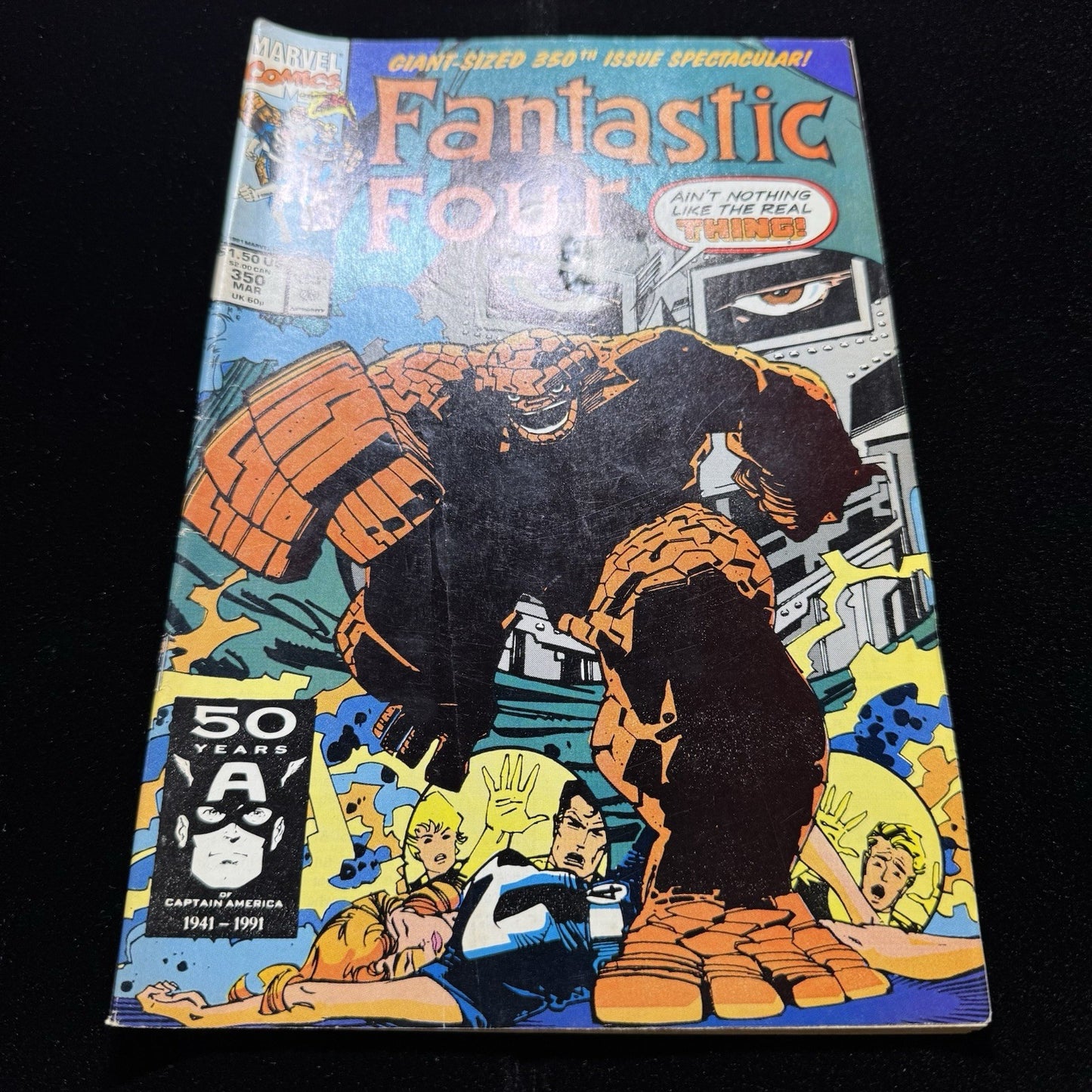 Fantastic Four 350 - Doctor Doom Cover - Copper Age Marvel Comics 1991