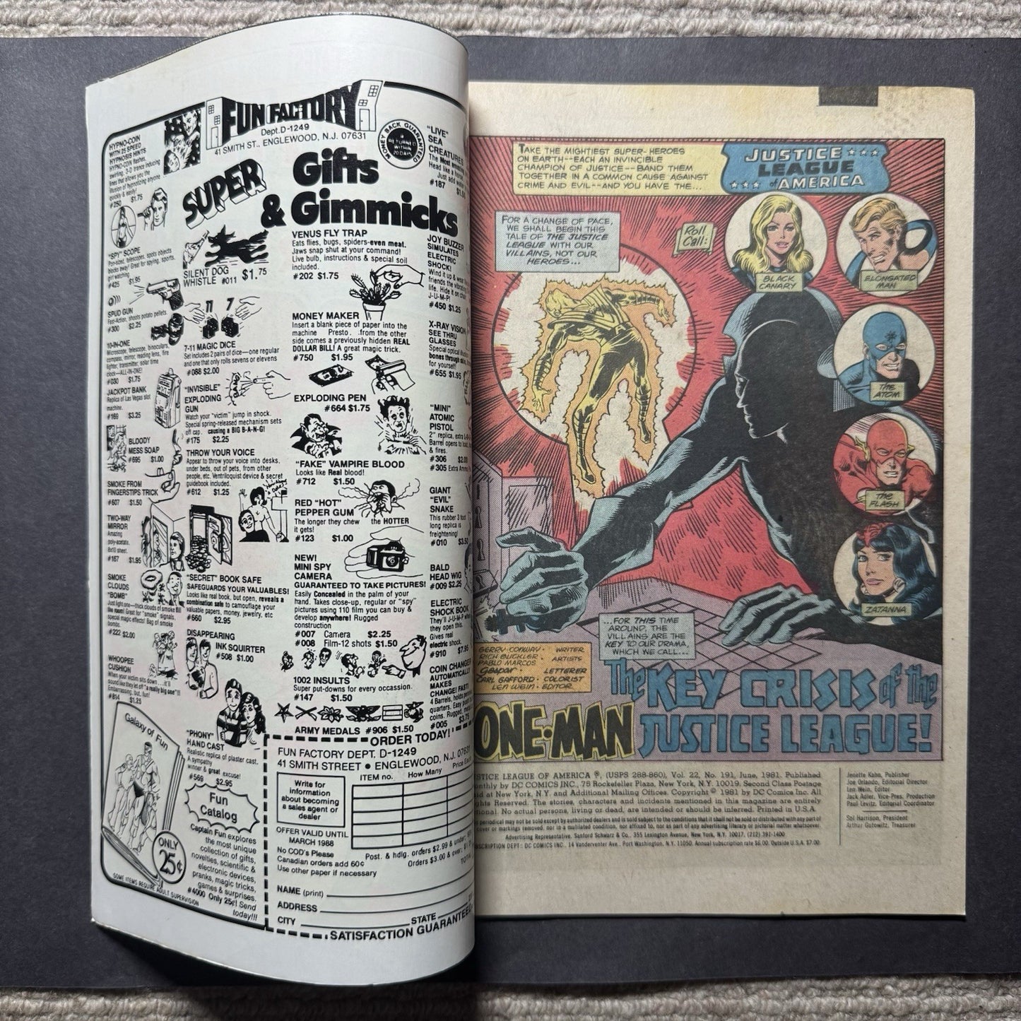 Justice League 191 - Bronze Age Dc Comics 1981