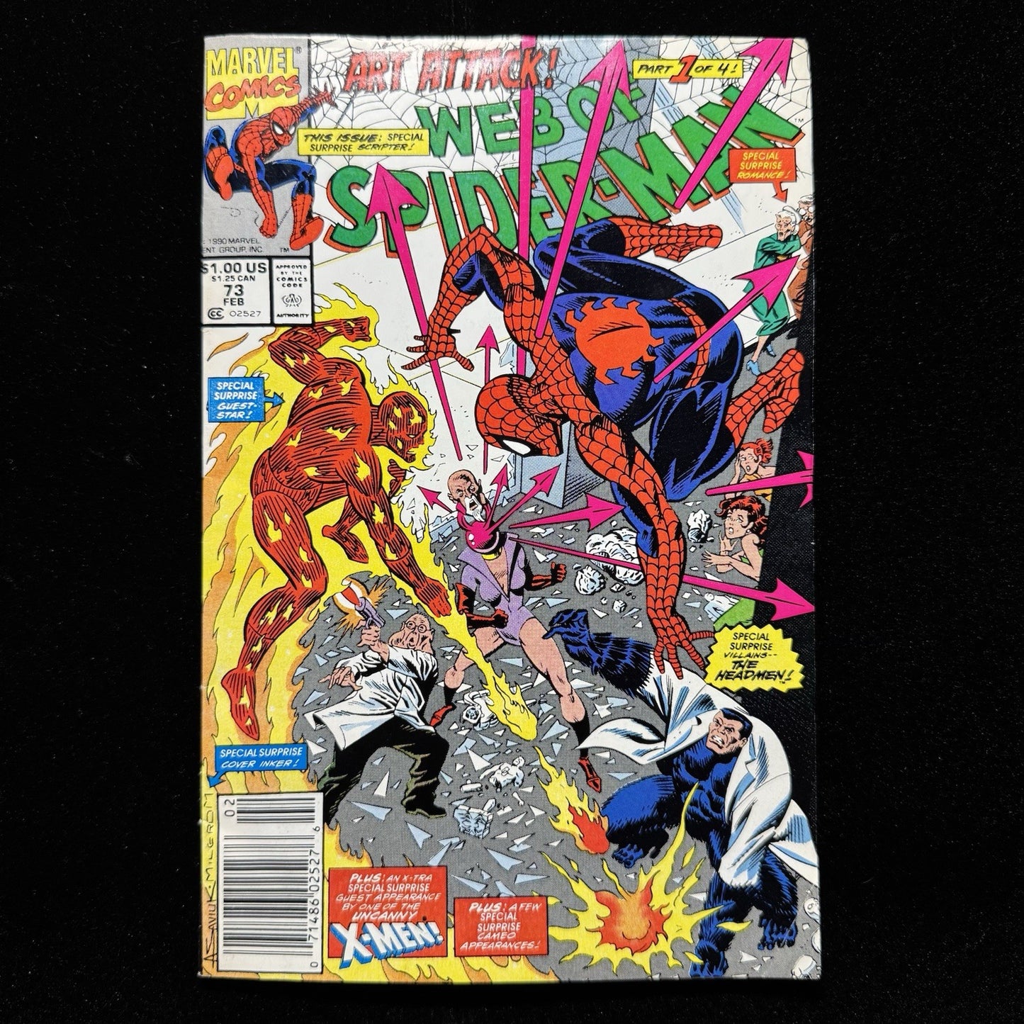Web Of Spider-Man 73 - Newsstand - Copper Age Marvel Comics 1991