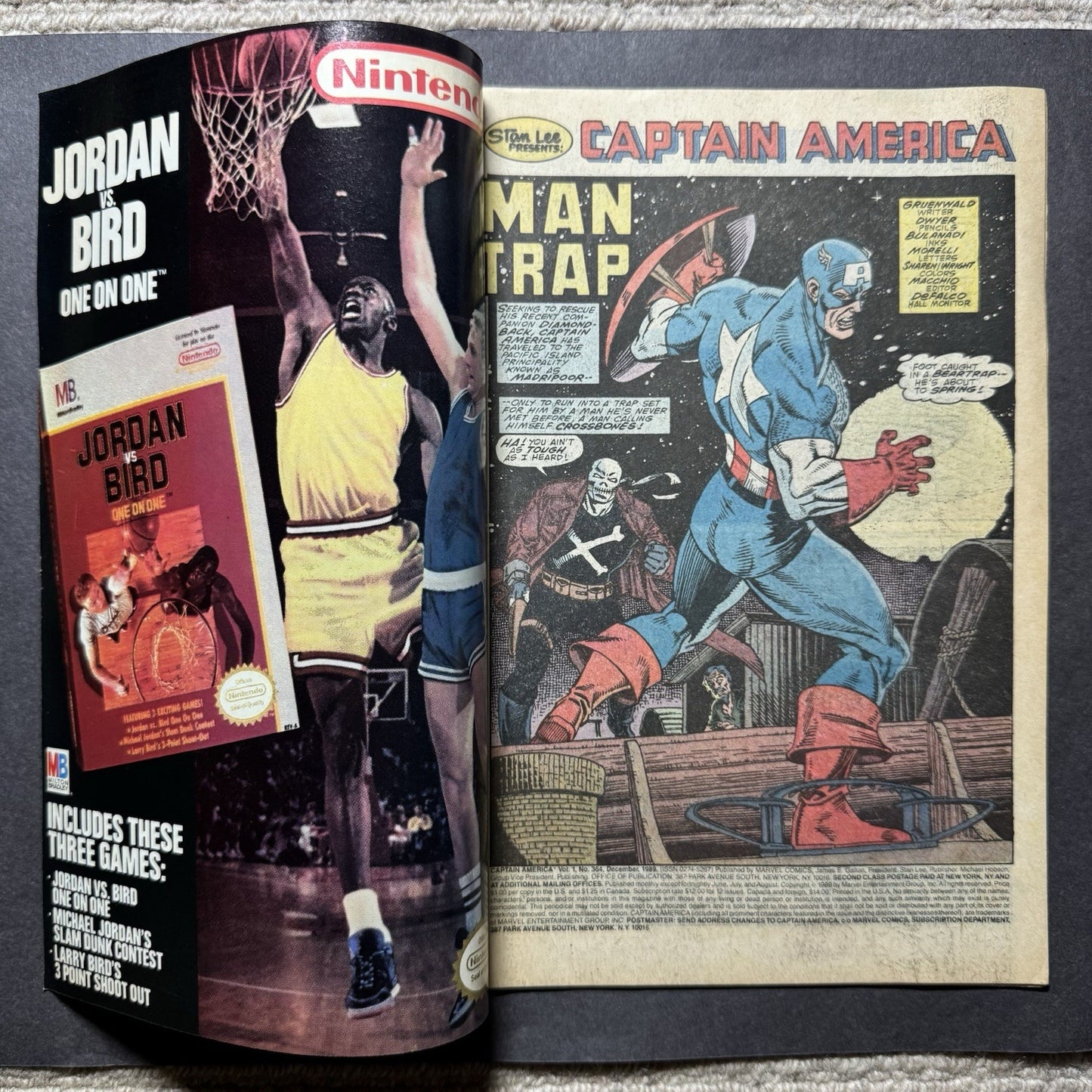 Captain America 364 - Copper Age Marvel Comics 1989