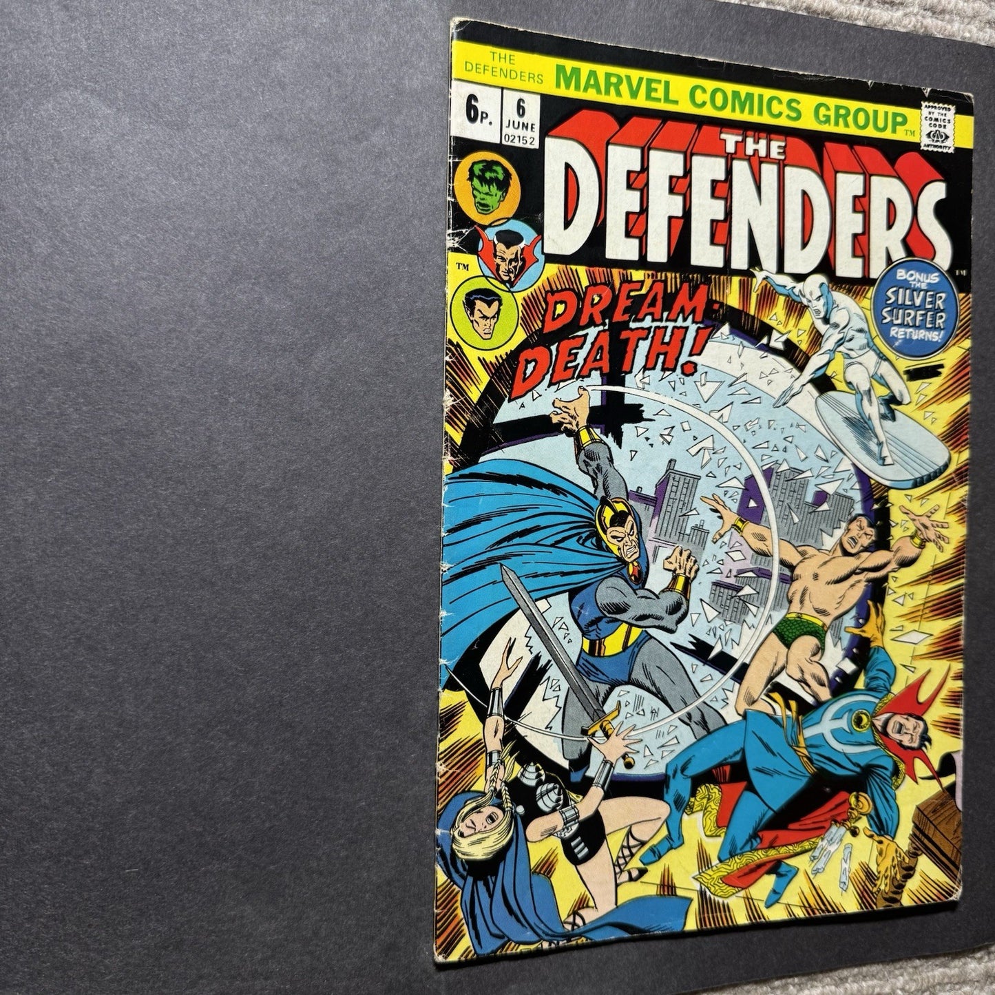 Defenders 6 - 1st Appearance Of Cyrus Black - Bronze Age Marvel Comics 1973