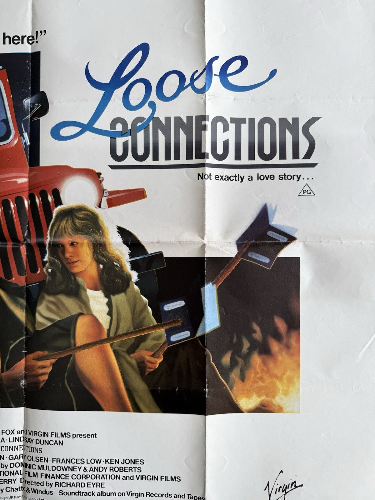 Loose Connections 1984 - Original UK Quad Movie Poster - Richard Eyre - Folded