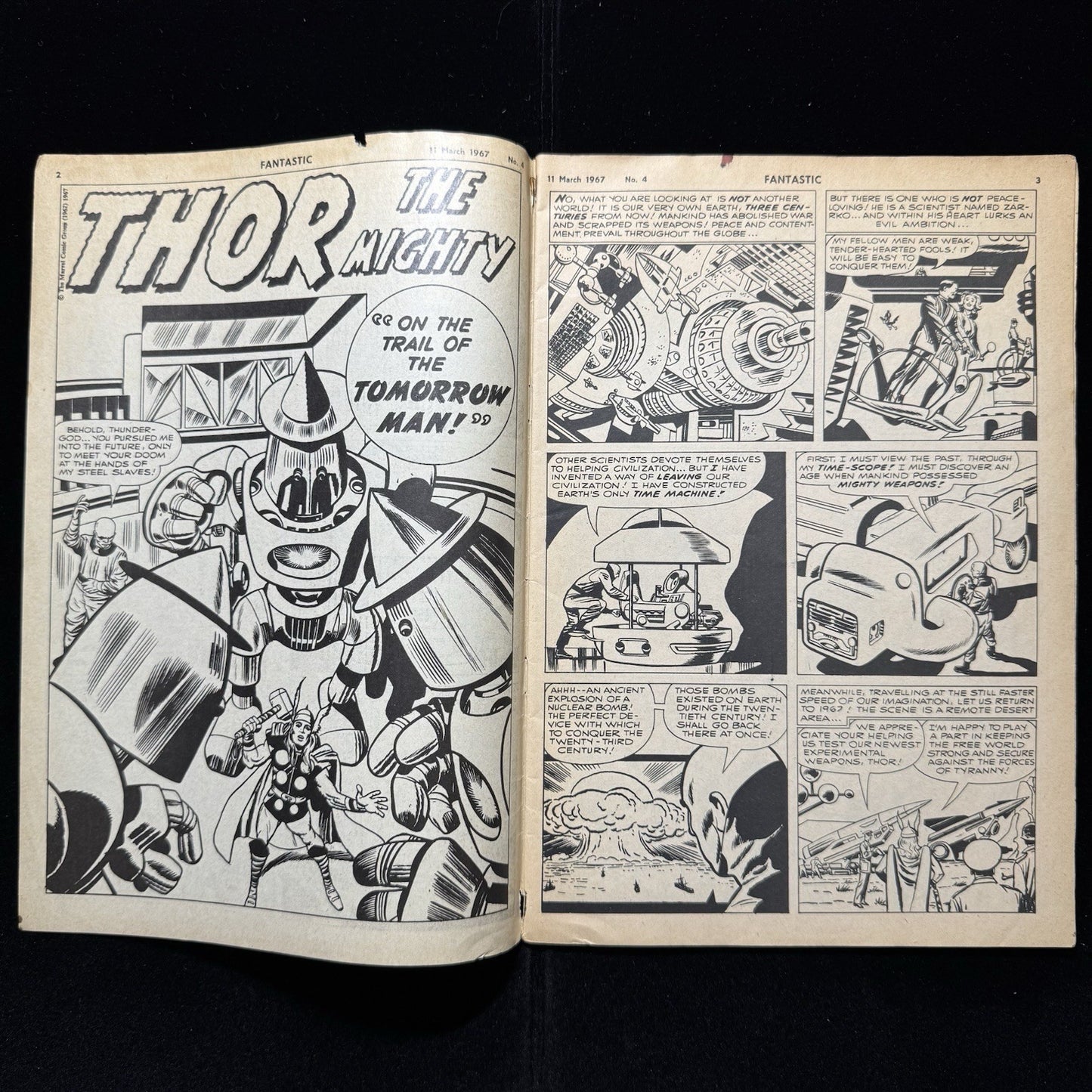 Fantastic! 4 - British Comics - Silver Age Odhams/ IPC Magazines Comics 1967